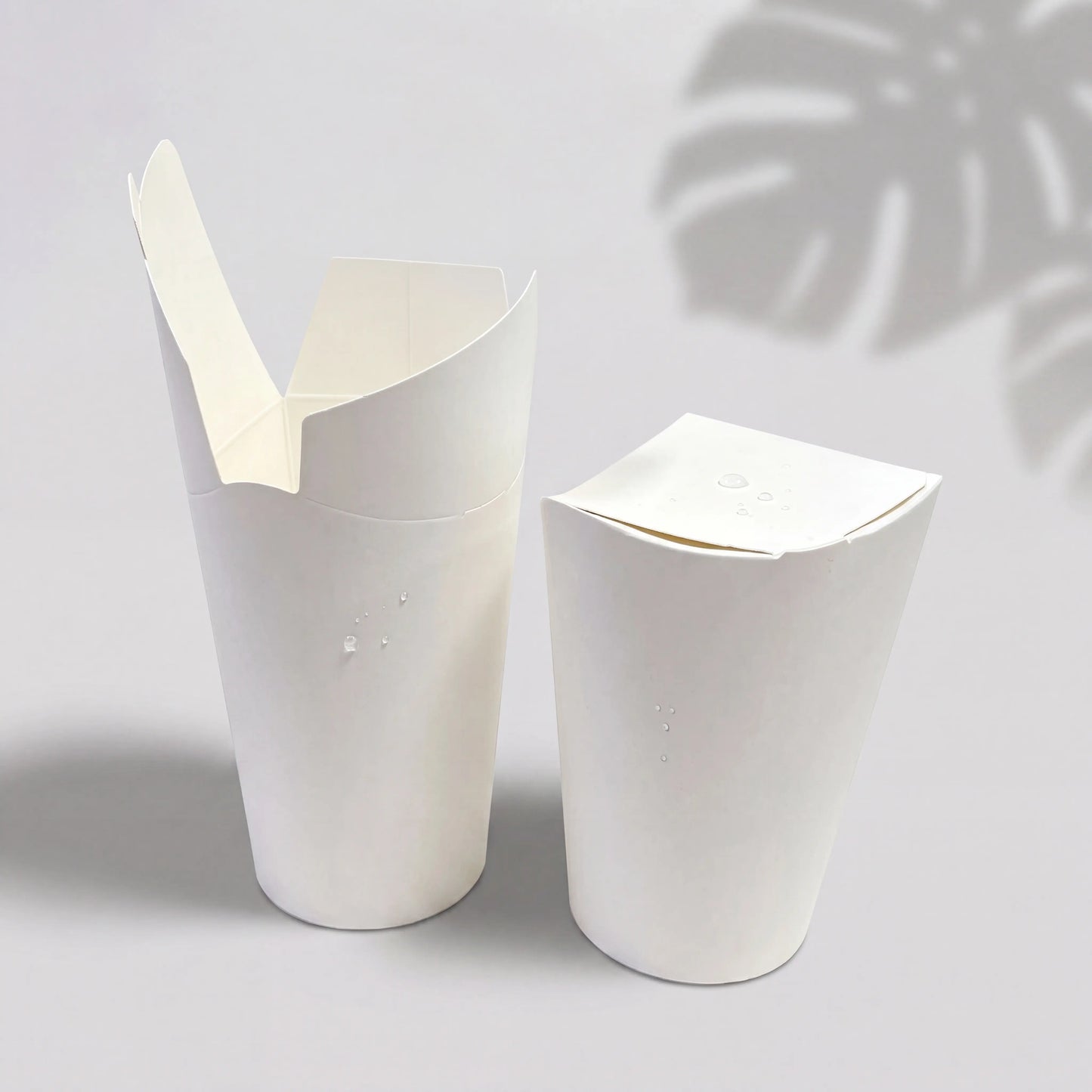 Eco-friendly 8oz, 12oz, and 16oz YongFa Packaging butterfly logo paper cups without lids, featuring custom logo printing.