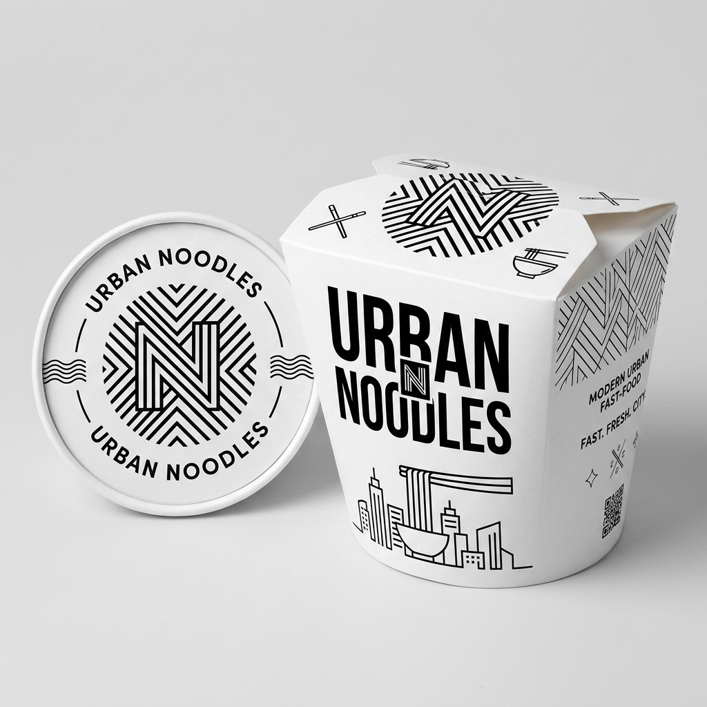 custom printed noodle box for takeout food grade paper noodle box with logo leak resistant noodle takeaway container custom noodle packaging for restaurants kraft noodle box for hot food