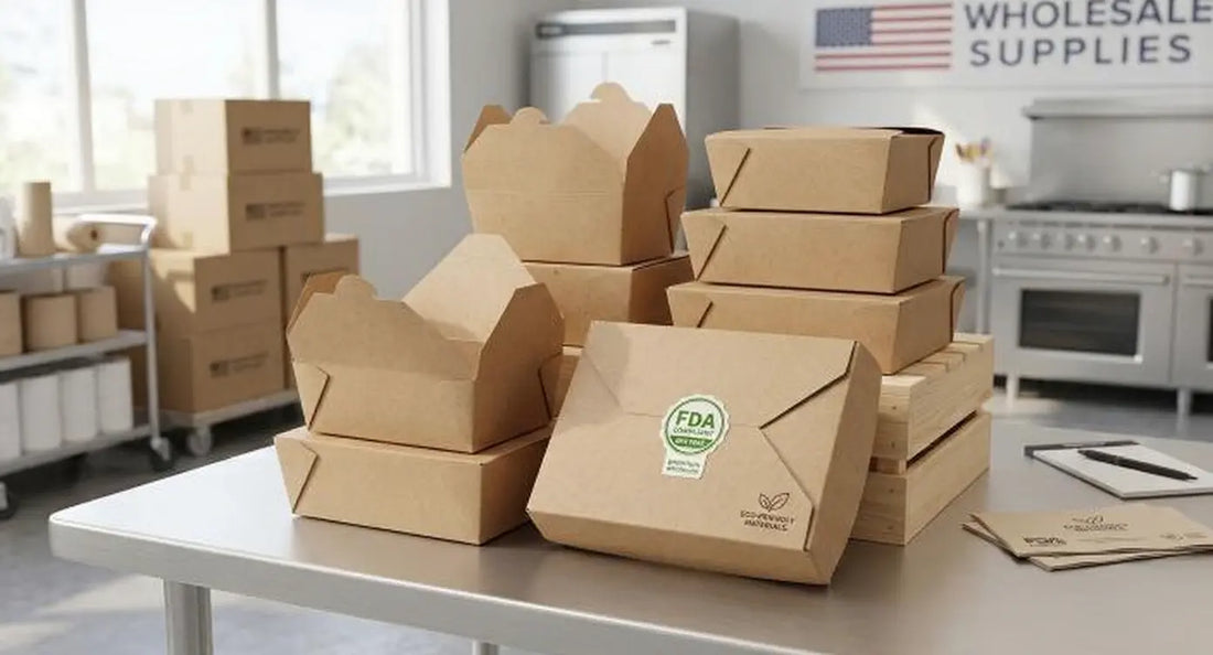 Premium FDA-compliant kraft paper food takeout containers wholesale for US restaurants