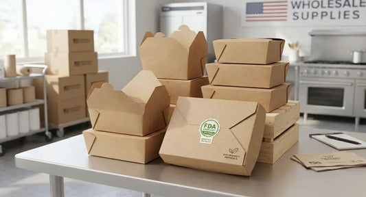 Premium FDA-compliant kraft paper food takeout containers wholesale for US restaurants