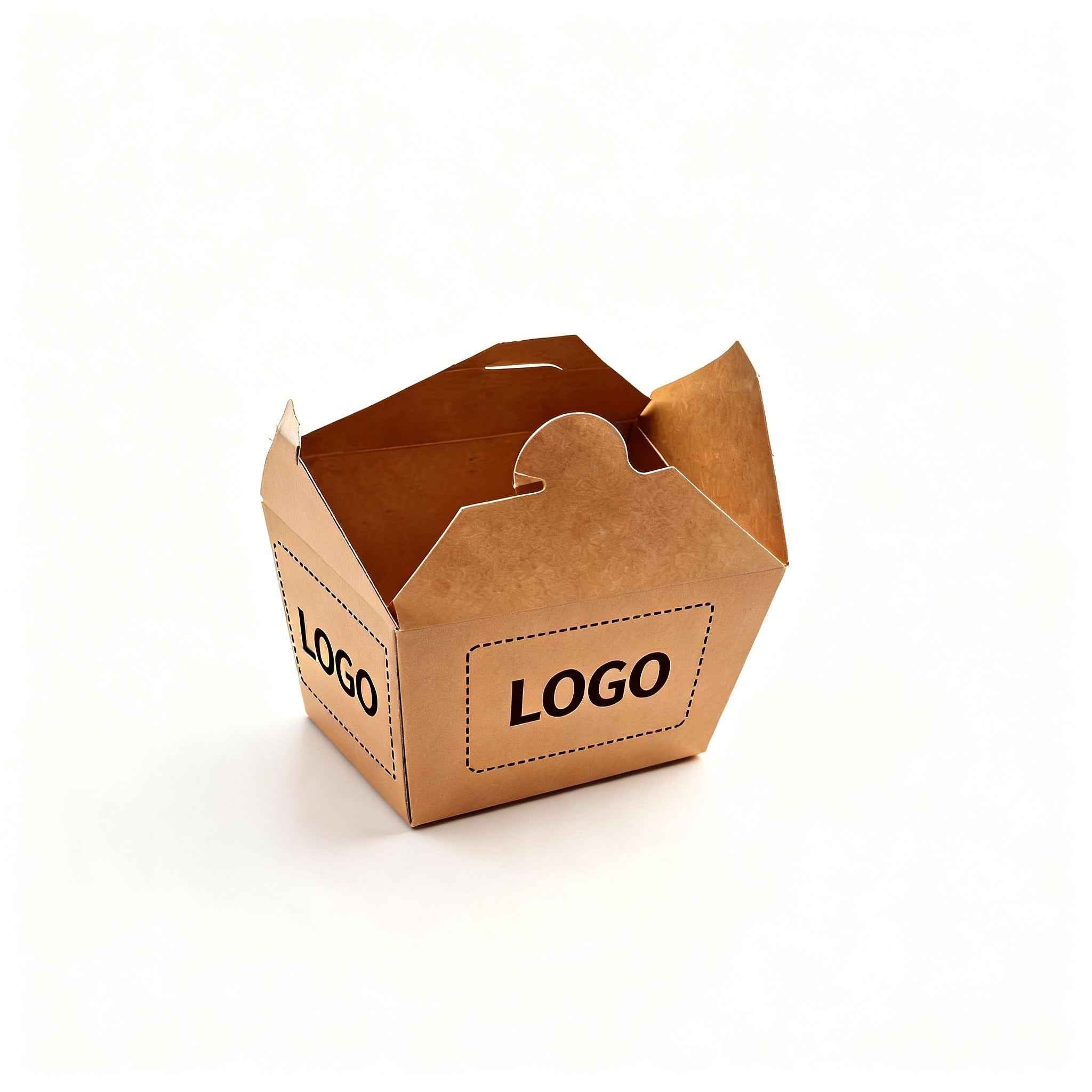 Eco-Friendly Takeout Box with Locking Lid & Reinforced Corners - Custom Printed Kraft Paper Food Container - YongFa Packaging