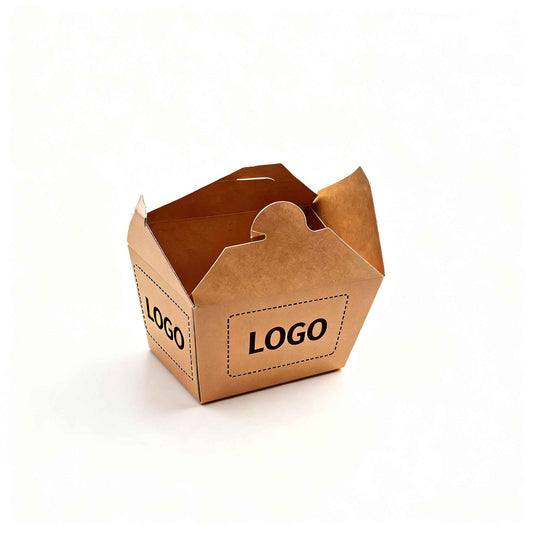Eco-Friendly Takeout Box with Locking Lid & Reinforced Corners - Custom Printed Kraft Paper Food Container - YongFa Packaging