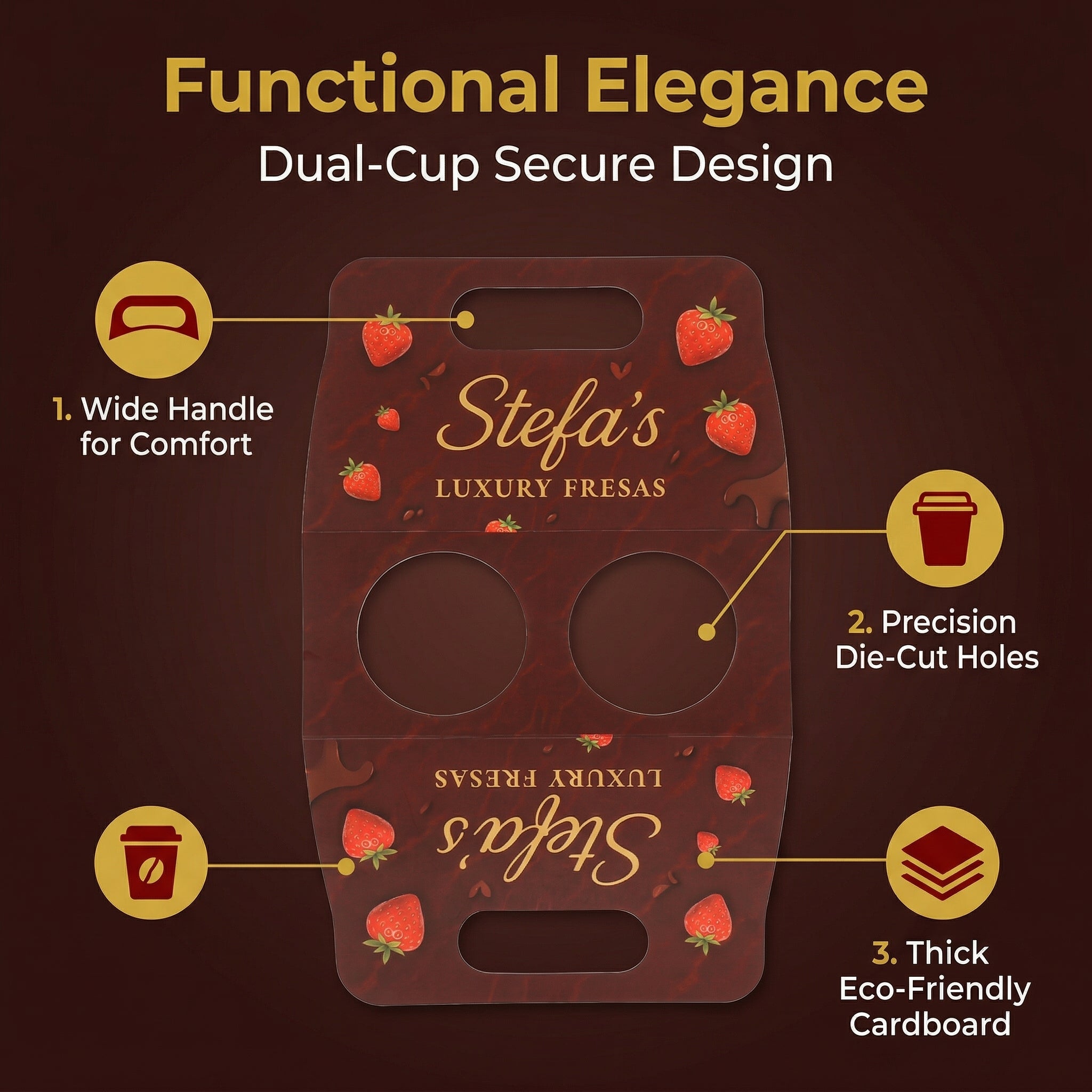 Eco-friendly paper cup trays from Yongfa Packaging, wholesale drink carriers shipping to UK and Russia (Доставка в Россию).