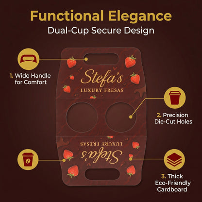 Eco-friendly paper cup trays from Yongfa Packaging, wholesale drink carriers shipping to UK and Russia (Доставка в Россию).