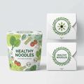 Custom 16oz YongFa Packaging paper noodle boxes with leak-proof dual PE coating for takeout meals, shown holding healthy noodles.