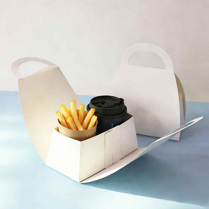 Custom Paper Cup Holder | Eco-Friendly Portable Coffee Cup Carrier with Logo Option | Single Tote for Cafes & Beverage Brands - YongFa Packaging