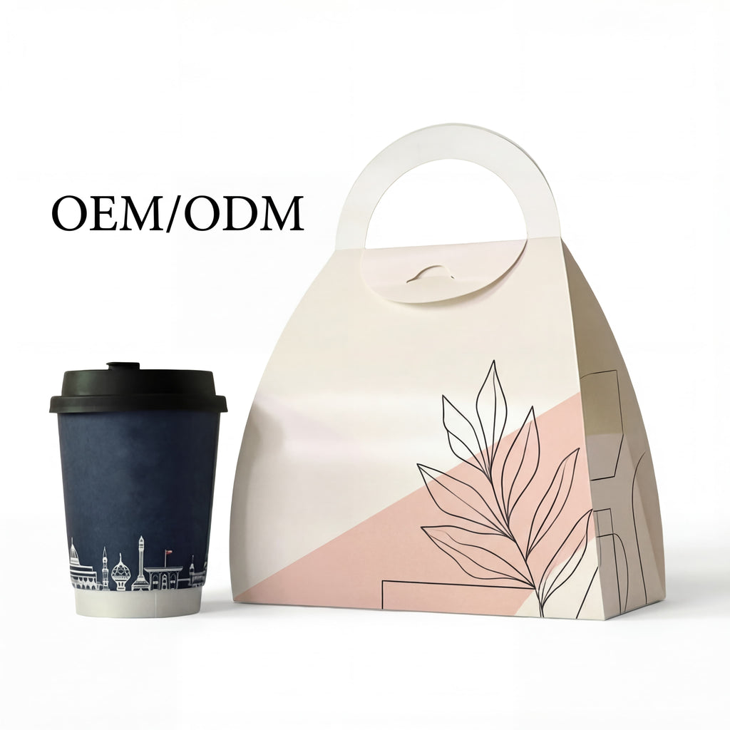 Biodegradable 2-4 cup carriers by Yongfa Packaging, sturdy takeaway beverage holders for coffee shops in North America and Australia.