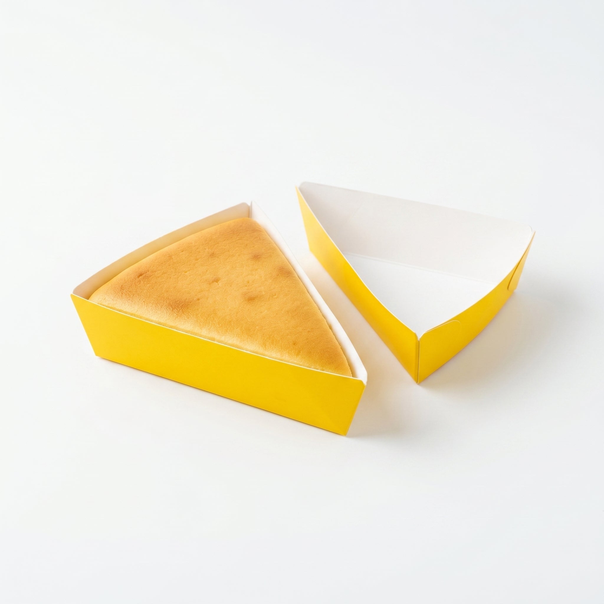Custom Printed Cake Slice Box Wholesale | Triangle Cheesecake & Pie Packaging