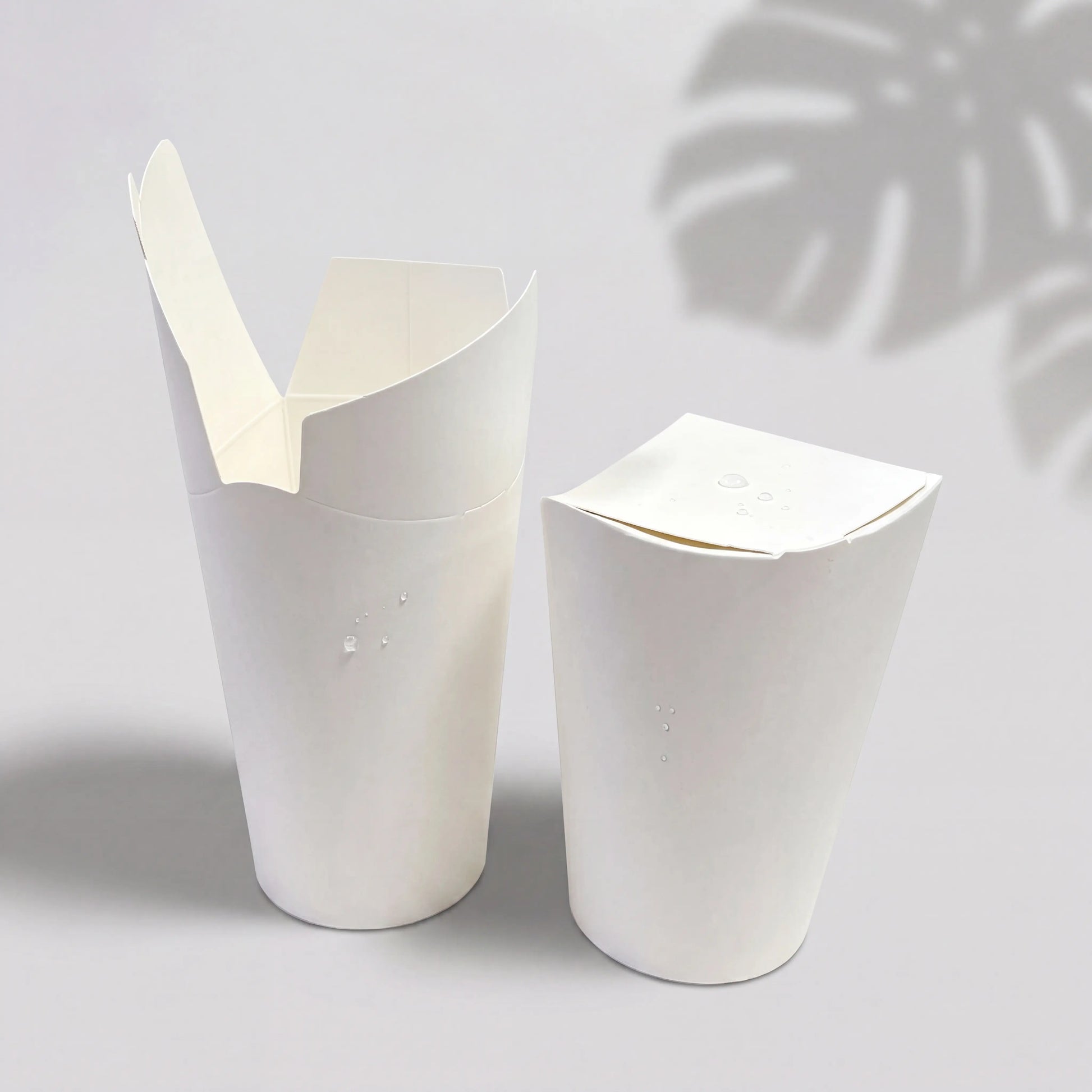 Eco-friendly 8oz, 12oz, and 16oz YongFa Packaging butterfly logo paper cups without lids, featuring custom logo printing.