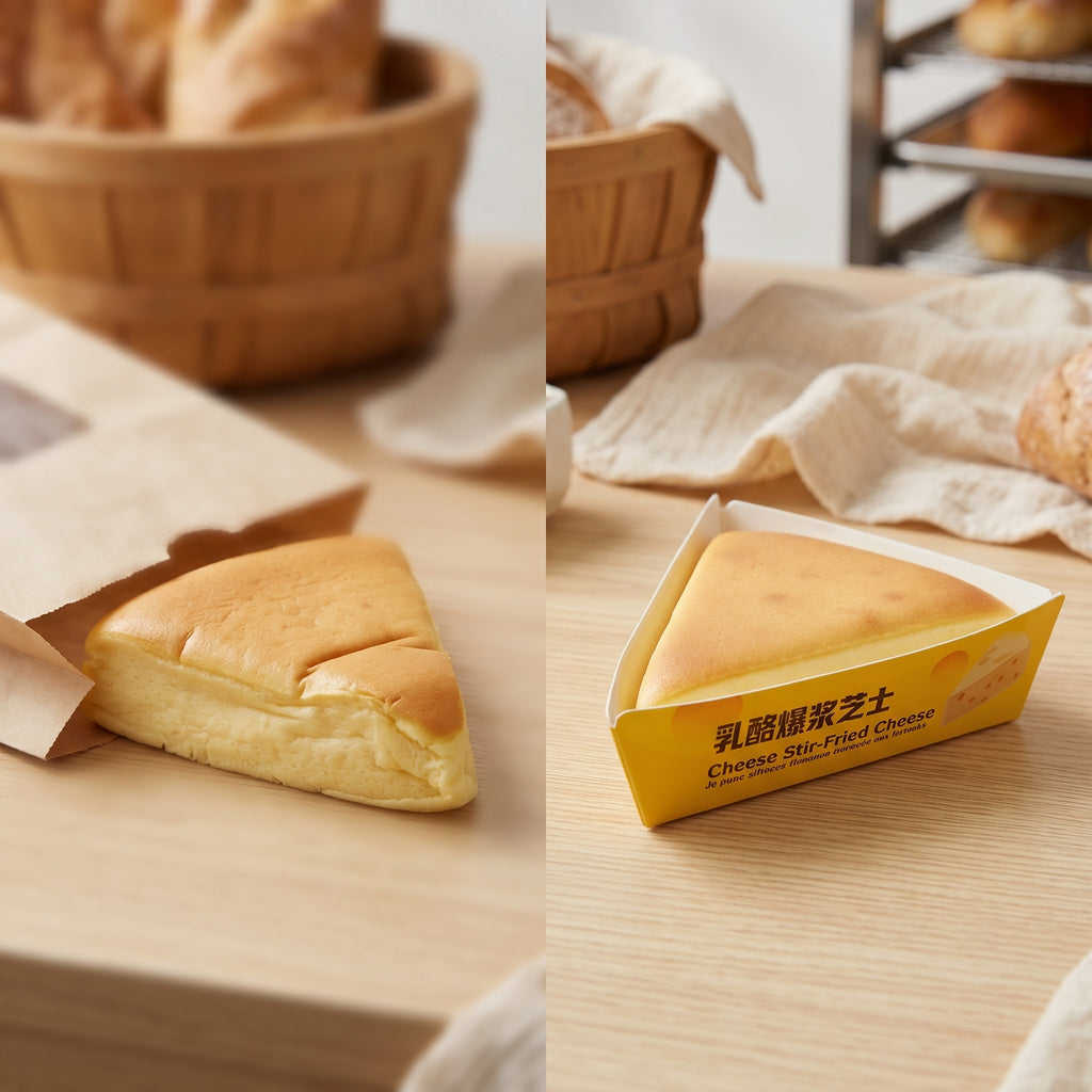 Custom Printed Cake Slice Box Wholesale | Triangle Cheesecake & Pie Packaging