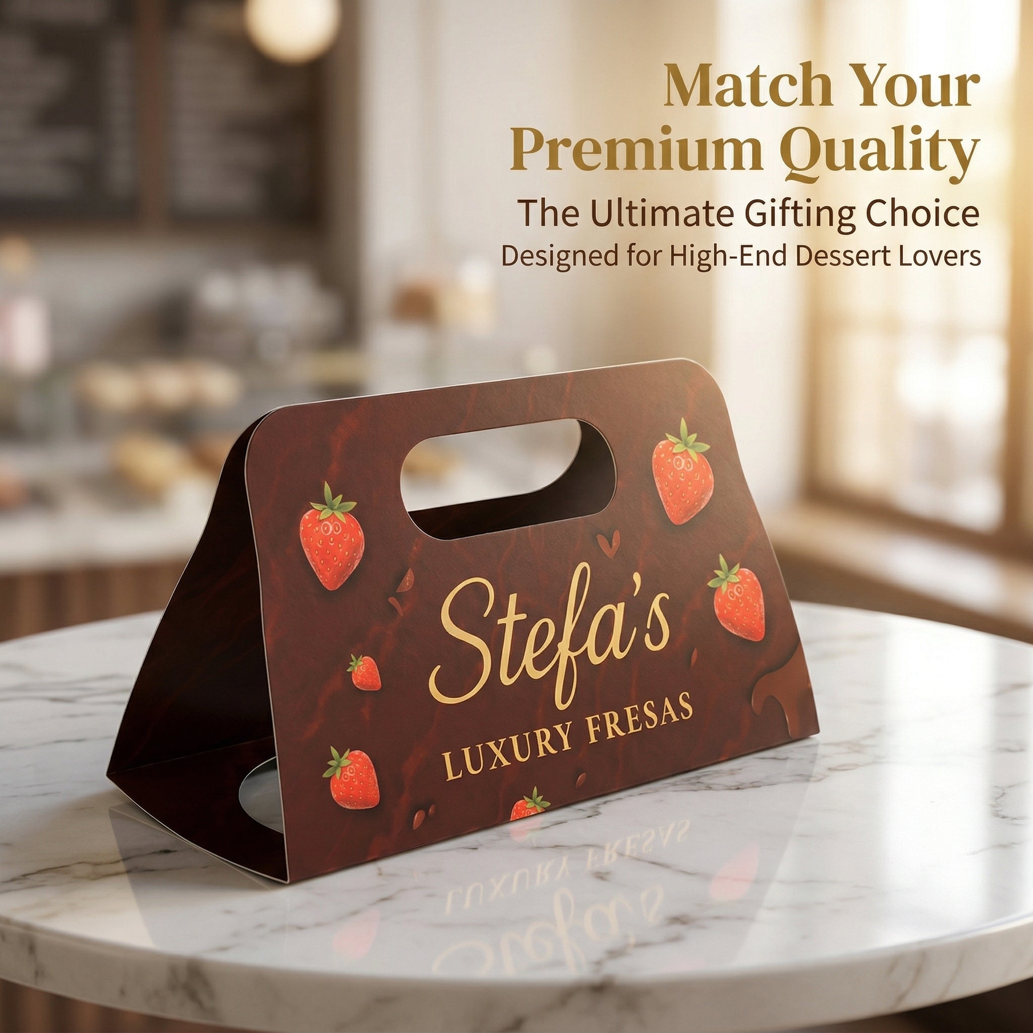 YongFa Packaging custom double-cup coffee carrier holding two paper coffee cups for takeaway beverage delivery.