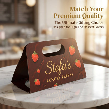 YongFa Packaging custom double-cup coffee carrier holding two paper coffee cups for takeaway beverage delivery.