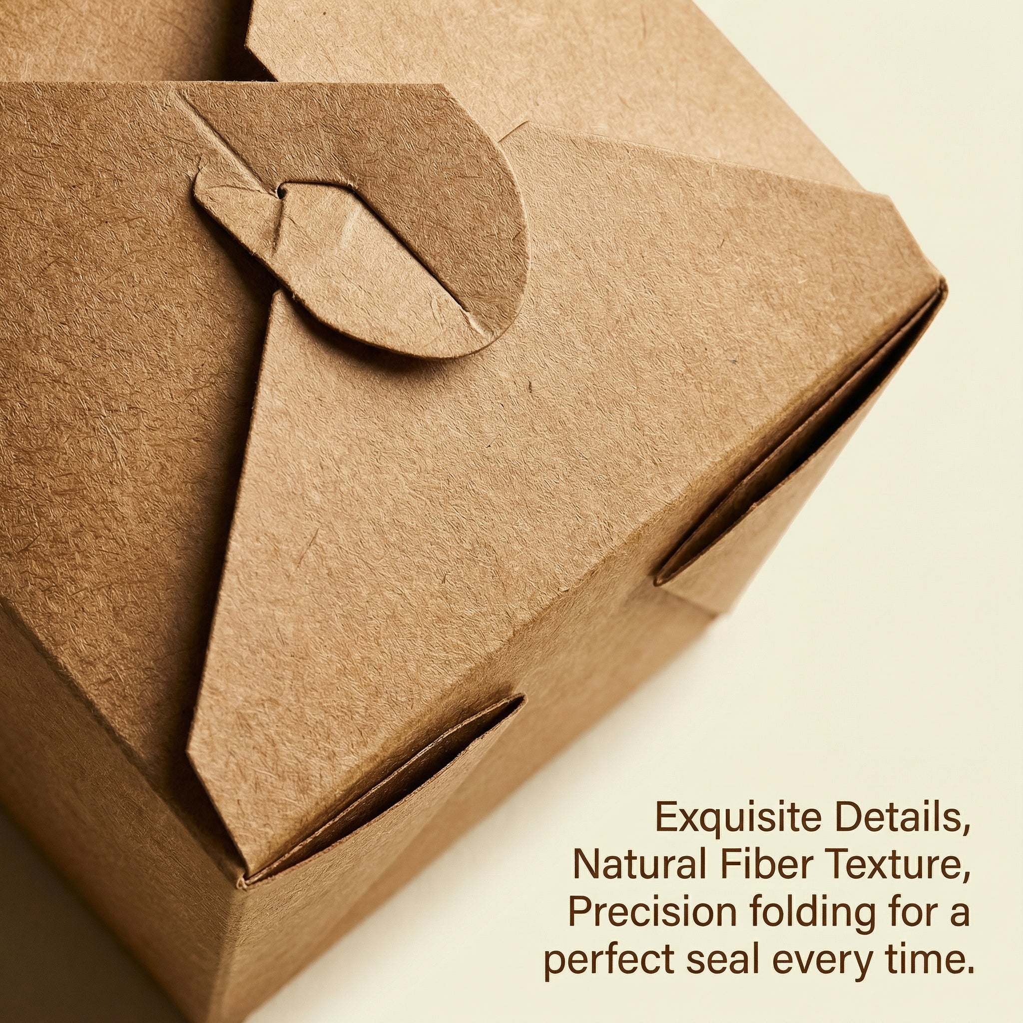 Eco-Friendly Takeout Box with Locking Lid & Reinforced Corners - Custom Printed Kraft Paper Food Container - YongFa Packaging
