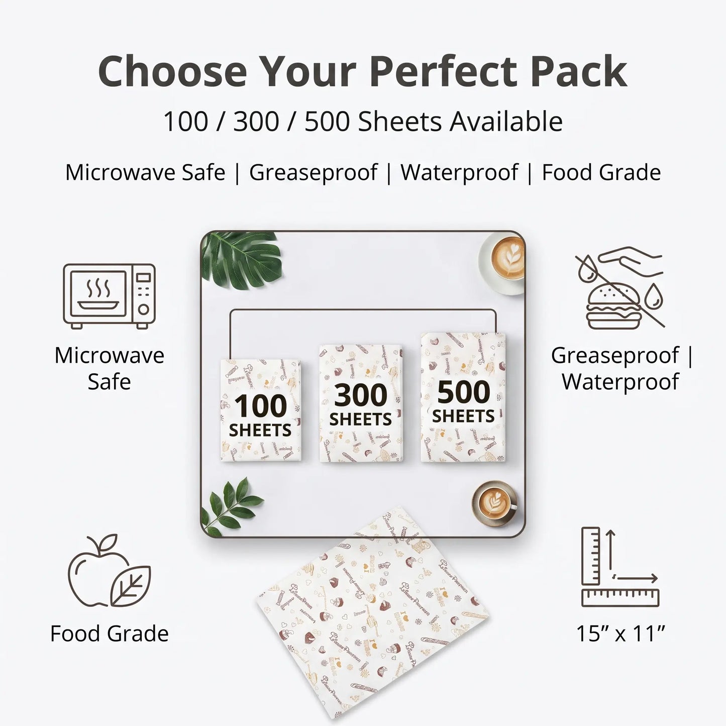 Wholesale YongFa Deli Wrap Paper 15x11 inches, food-grade grease-resistant liner for takeout and baskets.
