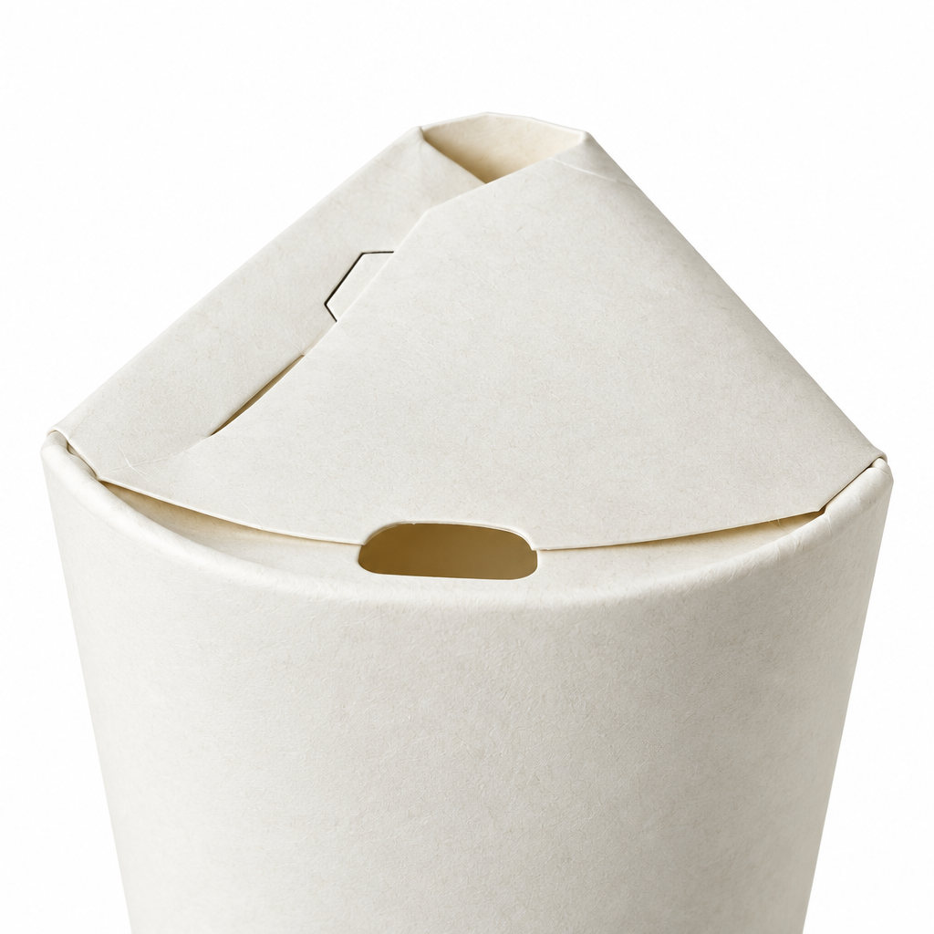 Close-up of the built-in fold-over drinking top