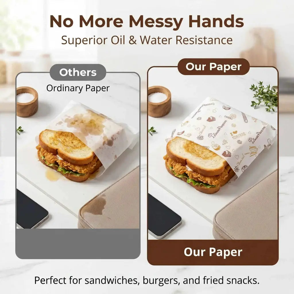 Greaseproof Deli Wrap Paper Sheets Wholesale – 15"x11" Basket Liners