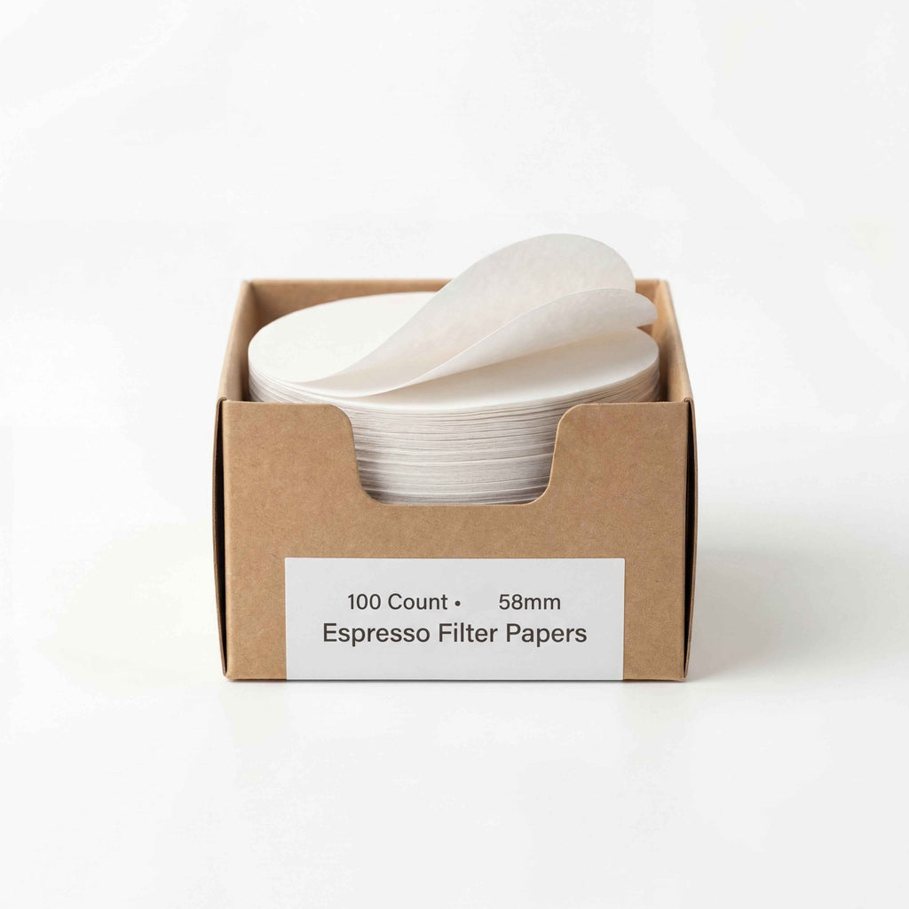 58mm Coffee Filter Paper - Premium Espresso Filter Paper for E61, Breville & More | 100-500 Count | Keeps Shower Screen Clean - YongFa Packaging