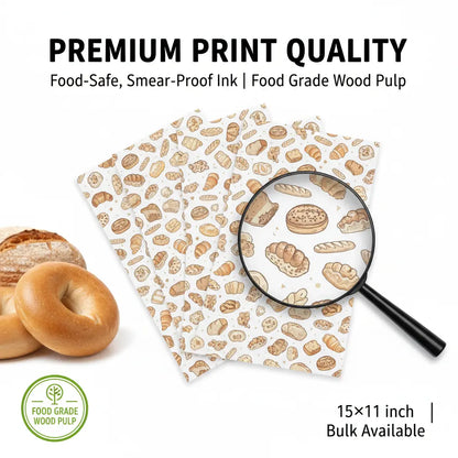 Greaseproof Deli Wrap Paper Sheets Wholesale – 15"x11" Basket Liners