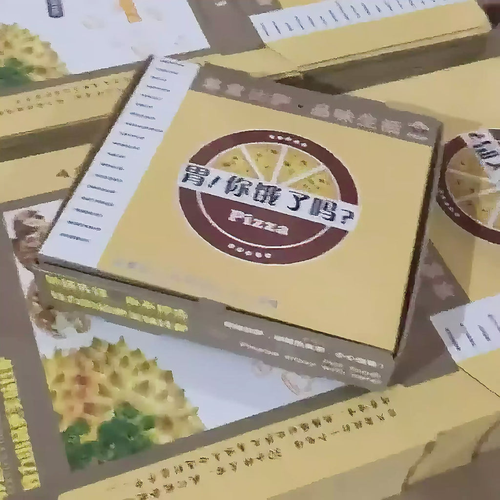 Custom printed corrugated pizza boxes — eco-friendly kraft paper pizza packaging for restaurants and food delivery, wholesale factory direct