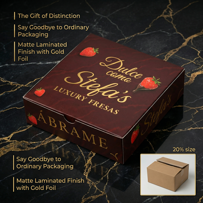 Custom cake box by YongFa Packaging for cupcakes and cookie desserts, featuring a secure, attractive packaging design.