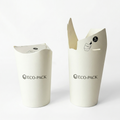 Custom Logo Butterfly Cup – Lid-Free Eco Paper Cups | MOQ 5,000 pcs | 8oz / 12oz / 16oz